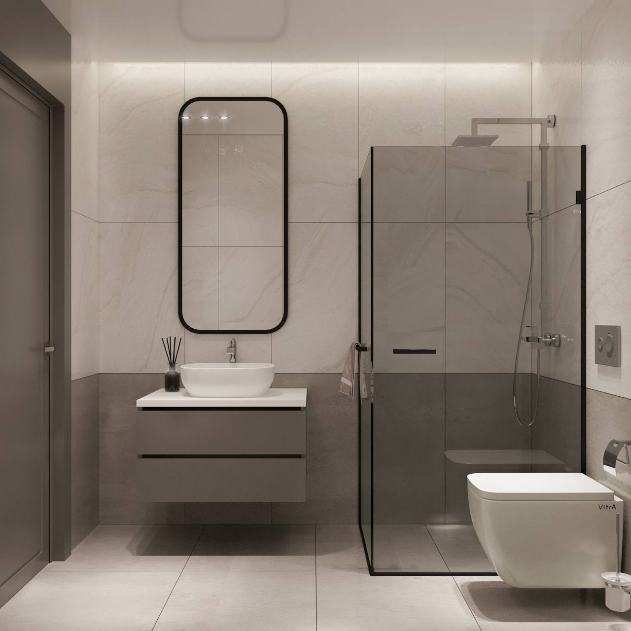 Örnek banyo iç mekânı